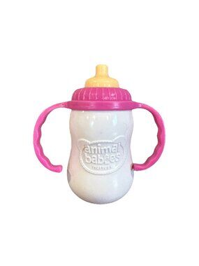 Animal Babies Nursery Bottle Sippy Cup Bottle Replacement Jakks 2014 Pink White